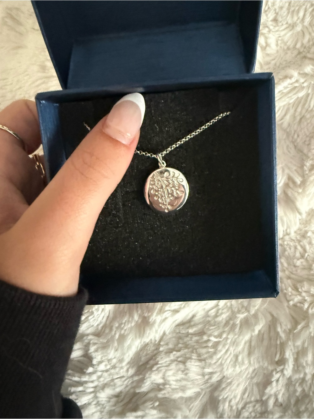 Sterling Silver Tree of Life Pendant Necklace - Classic Silver Finish